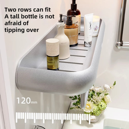 2-Piece No-Drill Bathroom Shelf Set