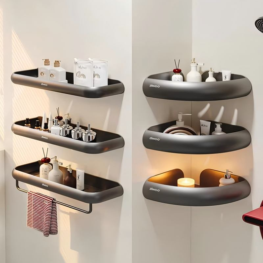 8-Piece No-Drill Bathroom Accessories Set