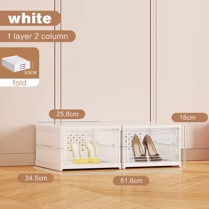 Storage box with lid shown open
