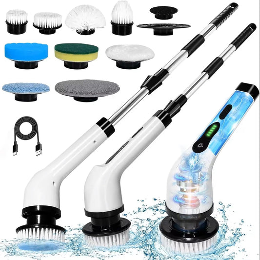 Cordless Spin Scrubber with 8 Brush Heads