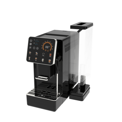 19-Bar Automatic Espresso Machine with Grinder control panel close-up

