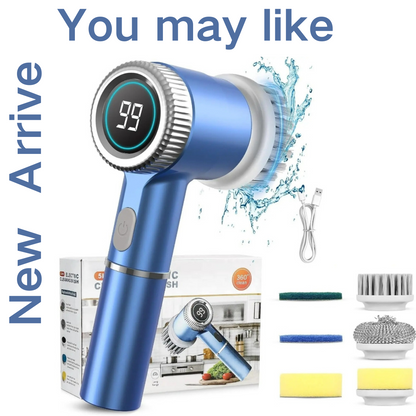 Cordless Spin Scrubber with 8 Brush Heads