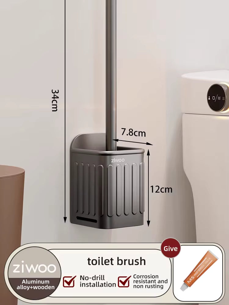 Tissue box holder and towel rod with integrated hooks
