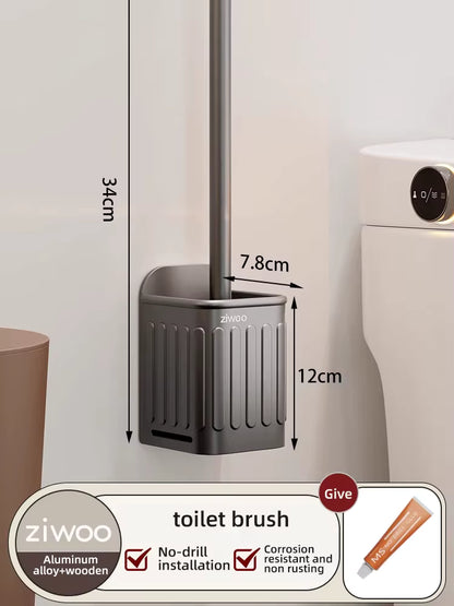 Tissue box holder and towel rod with integrated hooks
