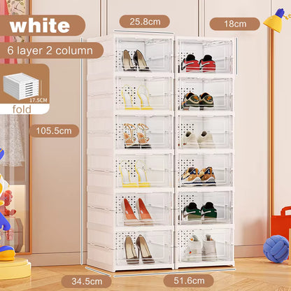 Foldable storage box used for household organization

