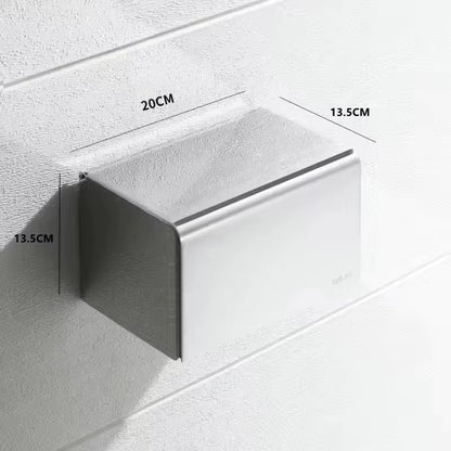 Adhesive mounting accessories for the toilet paper holder
