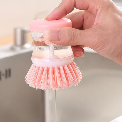 Dish brush with its replacement brush head
