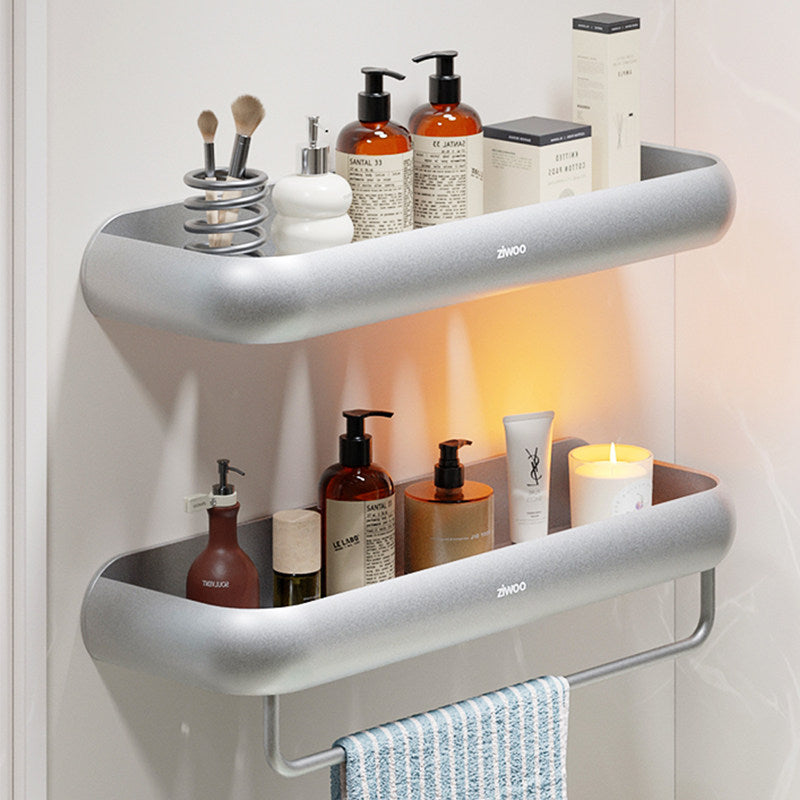 2-Piece No-Drill Bathroom Shelf Set