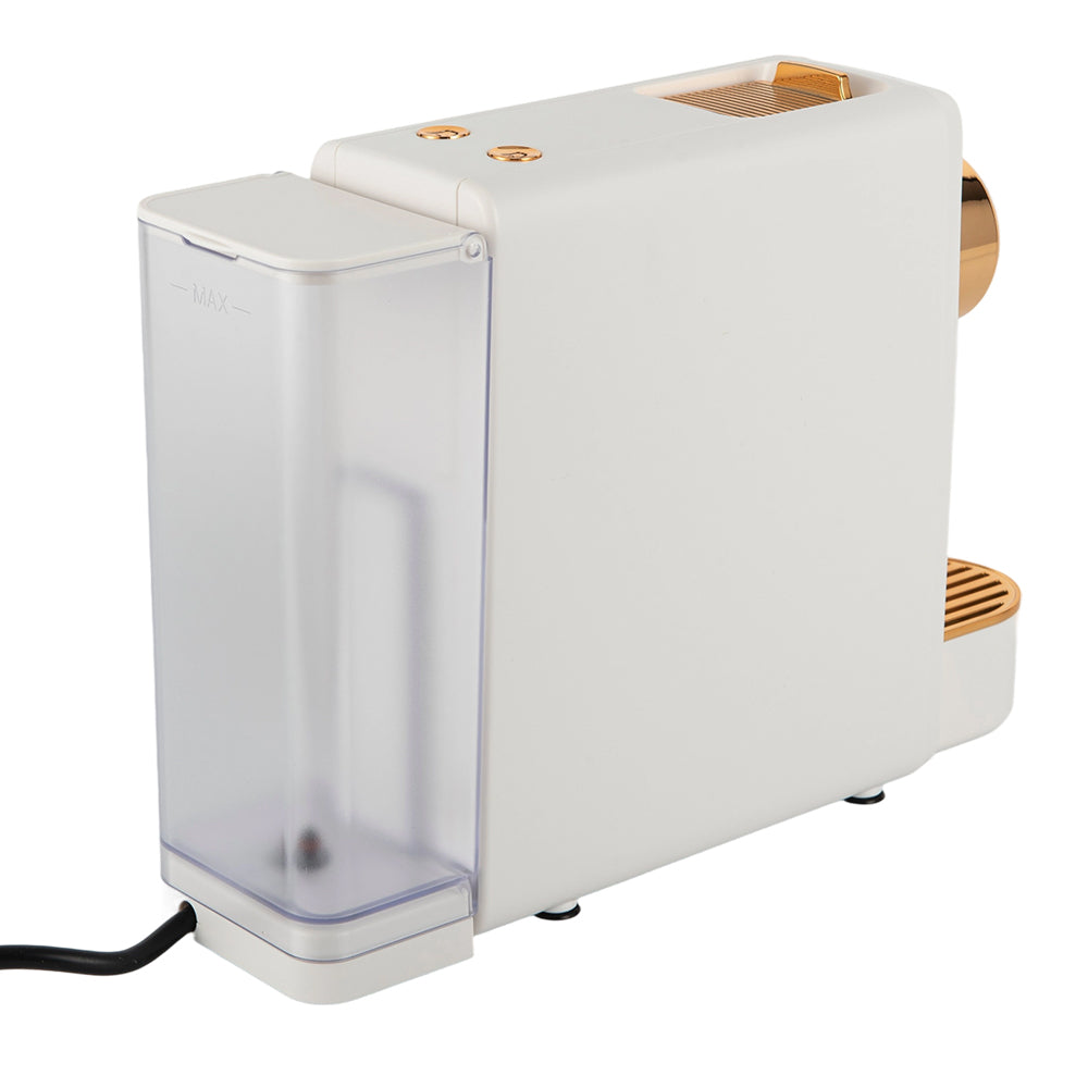 19-Bar Capsule Espresso Machine shown with size dimensions

