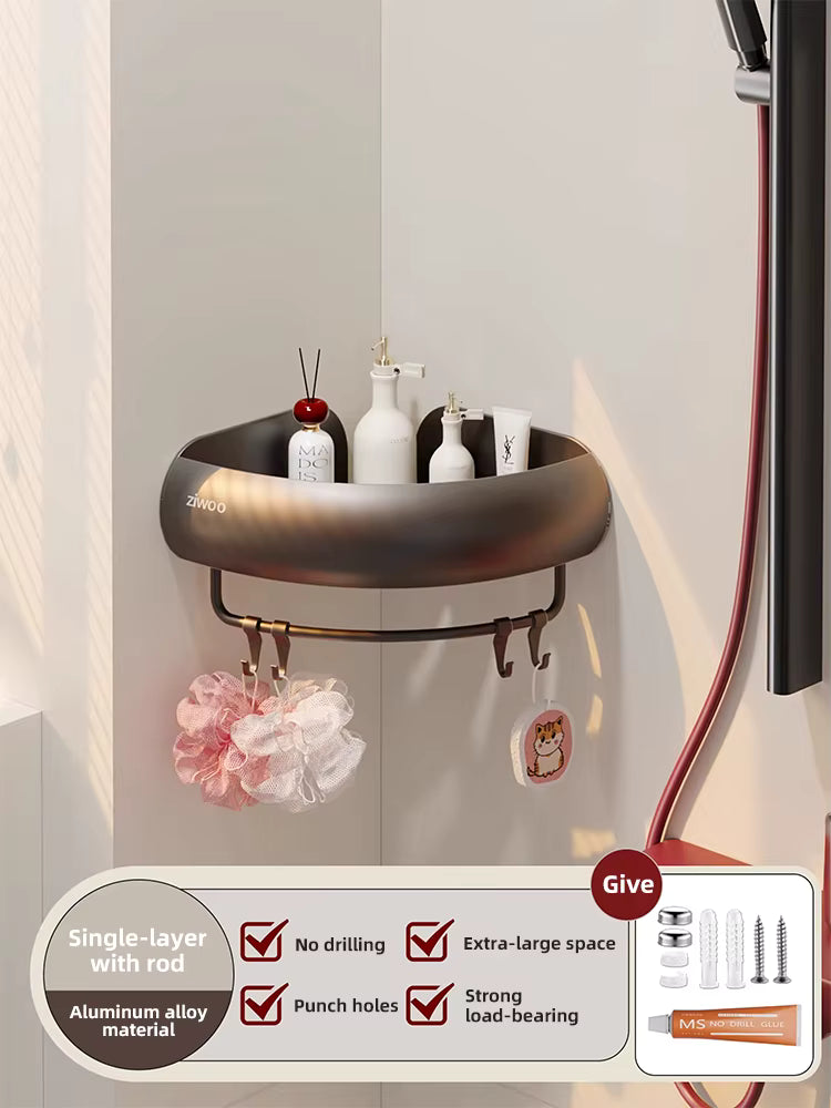 Adhesive mounting system for the no-drill bathroom accessories
