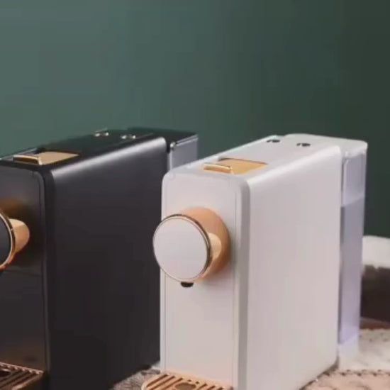 19-Bar Capsule Espresso Machine on a kitchen counter
