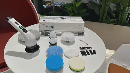 Cordless Spin Scrubber with 8 Brush Heads